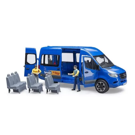 Masina Sprinter Mercedes Benz cu sofer si pasager Bruder Masina Sprinter Mercedes Benz cu sofer si pasager Bruder