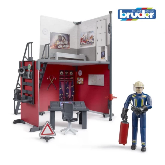 Set de joaca statie de pompieri Bruder Set de joaca statie de pompieri Bruder