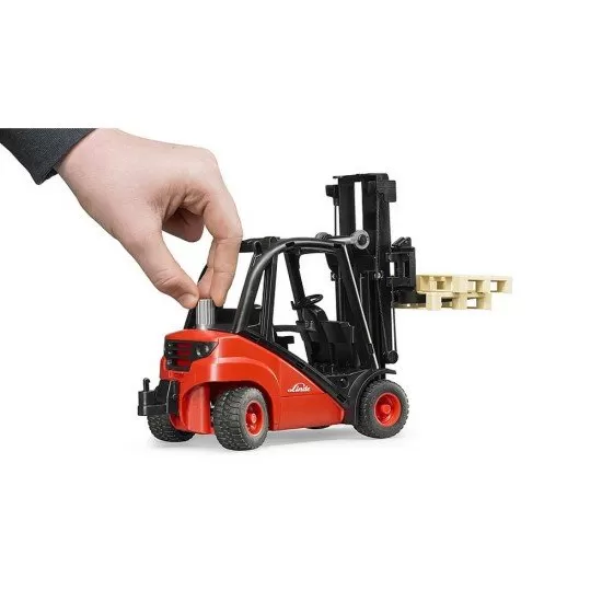 Stivuitor Linde H30D cu 2 paleti Bruder Stivuitor Linde H30D cu 2 paleti Bruder