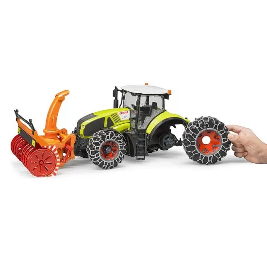 Tractor Claas Axion 950 cu lanturi si freza de zapada Bruder Tractor Claas Axion 950 cu lanturi si freza de zapada Bruder