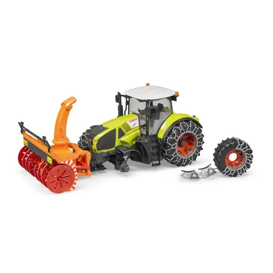 Tractor Claas Axion 950 cu lanturi si freza de zapada Bruder Tractor Claas Axion 950 cu lanturi si freza de zapada Bruder