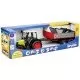Tractor Claas Nectis 267 F cu remorca basculabila Bruder