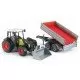 Tractor Claas Nectis 267 F cu remorca basculabila Bruder