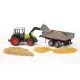 Tractor Claas Nectis 267 F cu remorca basculabila Bruder