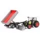 Tractor Claas Nectis 267 F cu remorca basculabila Bruder