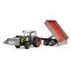 Tractor Claas Nectis 267 F cu remorca basculabila Bruder
