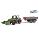 Tractor Bruder Fendt Vario 211 cu incarcator frontal si remorca Tractor Bruder Fendt Vario 211 cu incarcator frontal si remorca