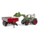 Tractor Bruder Fendt Vario 211 cu incarcator frontal si remorca Tractor Bruder Fendt Vario 211 cu incarcator frontal si remorca