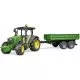 Tractor John Deere 5115M cu remorca basculabila Bruder Tractor John Deere 5115M cu remorca basculabila Bruder