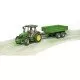 Tractor John Deere 5115M cu remorca basculabila Bruder Tractor John Deere 5115M cu remorca basculabila Bruder