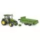 Tractor John Deere 5115M cu remorca basculabila Bruder Tractor John Deere 5115M cu remorca basculabila Bruder