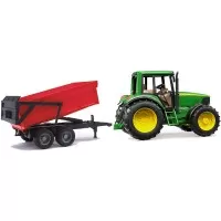 Tractor John Deere 6920 cu remorca basculabila Bruder