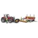 Tractor Massey Ferguson 7480 cu incarcator frontal si remorca pentru lemne Bruder Tractor Massey Ferguson 7480 cu incarcator frontal si remorca pentru lemne Bruder