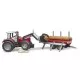 Tractor Massey Ferguson 7480 cu incarcator frontal si remorca pentru lemne Bruder Tractor Massey Ferguson 7480 cu incarcator frontal si remorca pentru lemne Bruder