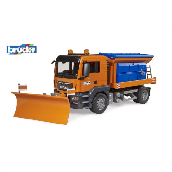 Utilaj zapada Bruder MAN TGS cu plug Utilaj zapada Bruder MAN TGS cu plug