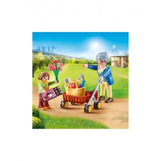 Playmobil City Life - Bunica si fetita Playmobil City Life - Bunica si fetita