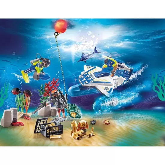 Calendar Craciun Playmobil - Politia sub apa Calendar Craciun Playmobil - Politia sub apa
