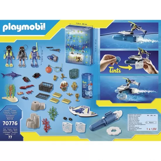 Calendar Craciun Playmobil - Politia sub apa Calendar Craciun Playmobil - Politia sub apa