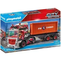 Playmobil City Action - Camion cu container de marfa