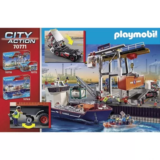 Playmobil City Action - Camion cu container de marfa Playmobil City Action - Camion cu container de marfa