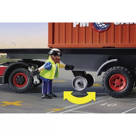 Playmobil City Action - Camion cu container de marfa Playmobil City Action - Camion cu container de marfa