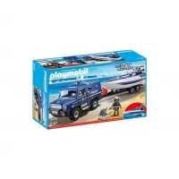 Playmobil City Action - Camion de politie cu barca
