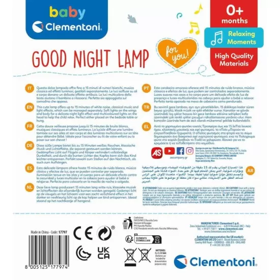 Lampa muzicala Licurici Clementoni