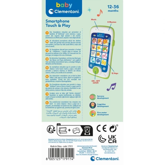 Jucarie Smartphone cu sunete Clementoni Jucarie Smartphone cu sunete Clementoni