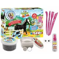 Set creativ plastilina cu figurina 3D calut Cloud Slime