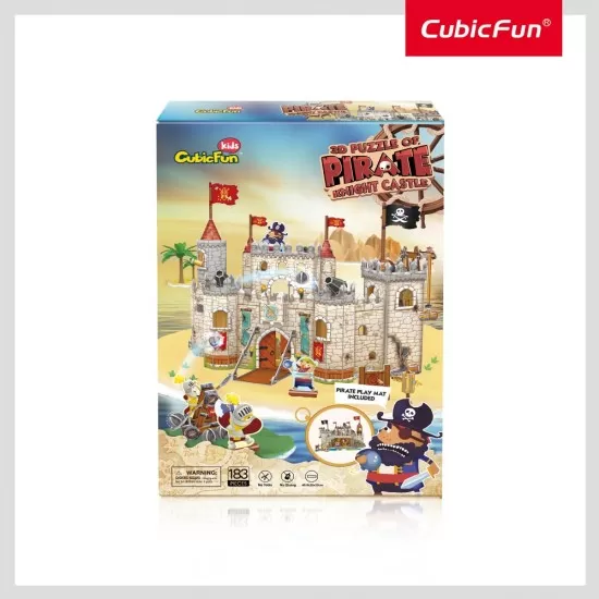 Puzzle 3D Castelul Piratilor 183 piese Cubic Fun Puzzle 3D Castelul Piratilor 183 piese Cubic Fun