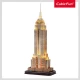 Puzzle 3D cu led Empire State Building 37 piese CubicFun Puzzle 3D cu led Empire State Building 37 piese CubicFun