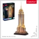Puzzle 3D cu led Empire State Building 37 piese CubicFun Puzzle 3D cu led Empire State Building 37 piese CubicFun