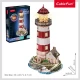 Puzzle 3D cu led far 72 piese CubicFun Puzzle 3D cu led far 72 piese CubicFun