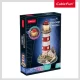 Puzzle 3D cu led far 72 piese CubicFun Puzzle 3D cu led far 72 piese CubicFun