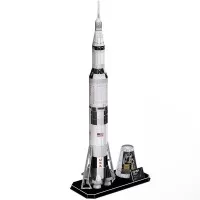 Puzzle 3D NASA Apollo Saturn V Cubic Fun 136 piese