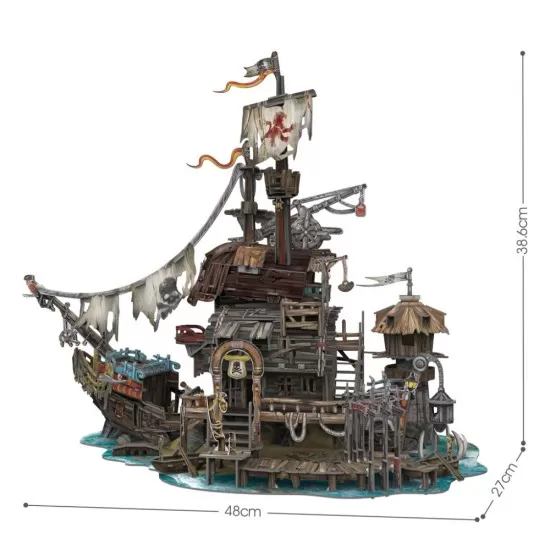Puzzle 3D nava pirati 218 piese Cubic Fun Puzzle 3D nava pirati 218 piese Cubic Fun