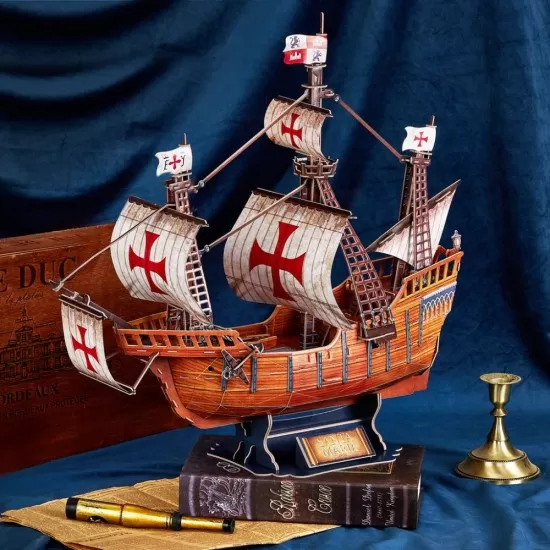 Puzzle 3D Nava Santa Maria 204 piese Cubic Fun Puzzle 3D Nava Santa Maria 204 piese Cubic Fun