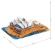 Puzzle 3D si brosura Opera din Sydney 86 piese CubicFun Puzzle 3D si brosura Opera din Sydney 86 piese CubicFun