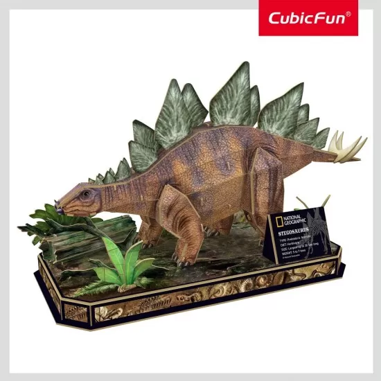 Puzzle 3D Stegosaurus 62 piese Cubic Fun Puzzle 3D Stegosaurus 62 piese Cubic Fun