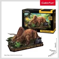 Puzzle 3D Triceratops 44 piese Cubic Fun