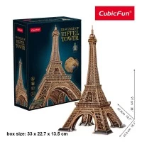 Puzzle 3D Turnul Eiffel nivel complex 314 piese Cubic Fun