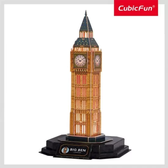 Puzzle 3D Big Ben editie luminoasa 32 piese CubicFun Puzzle 3D Big Ben editie luminoasa 32 piese CubicFun
