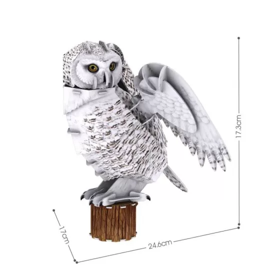 Puzzle 3D bufnita polara 62 piese CubicFun