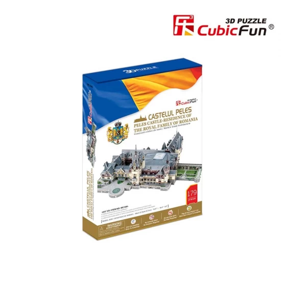 Puzzle 3D Castelul Peles 179 piese CubicFun Puzzle 3D Castelul Peles 179 piese CubicFun