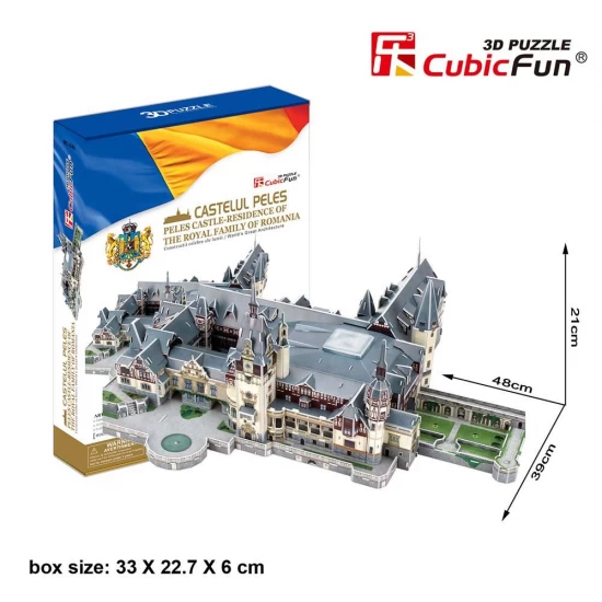 Puzzle 3D Castelul Peles 179 piese CubicFun Puzzle 3D Castelul Peles 179 piese CubicFun