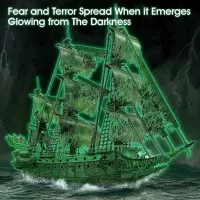 Puzzle 3D Flying Dutchman lumineaza in intuneric CubicFun 360 piese