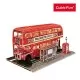 Puzzle 3D led autobuz cu etaj CubicFun 161 piese Puzzle 3D led autobuz cu etaj CubicFun 161 piese