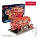 Puzzle 3D led autobuz cu etaj CubicFun 161 piese Puzzle 3D led autobuz cu etaj CubicFun 161 piese