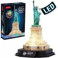 Puzzle 3D Statuia Libertatii editie luminoasa 79 piese CubicFun