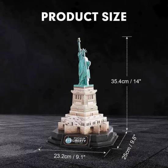 Puzzle 3D Statuia Libertatii editie luminoasa 79 piese CubicFun Puzzle 3D Statuia Libertatii editie luminoasa 79 piese CubicFun